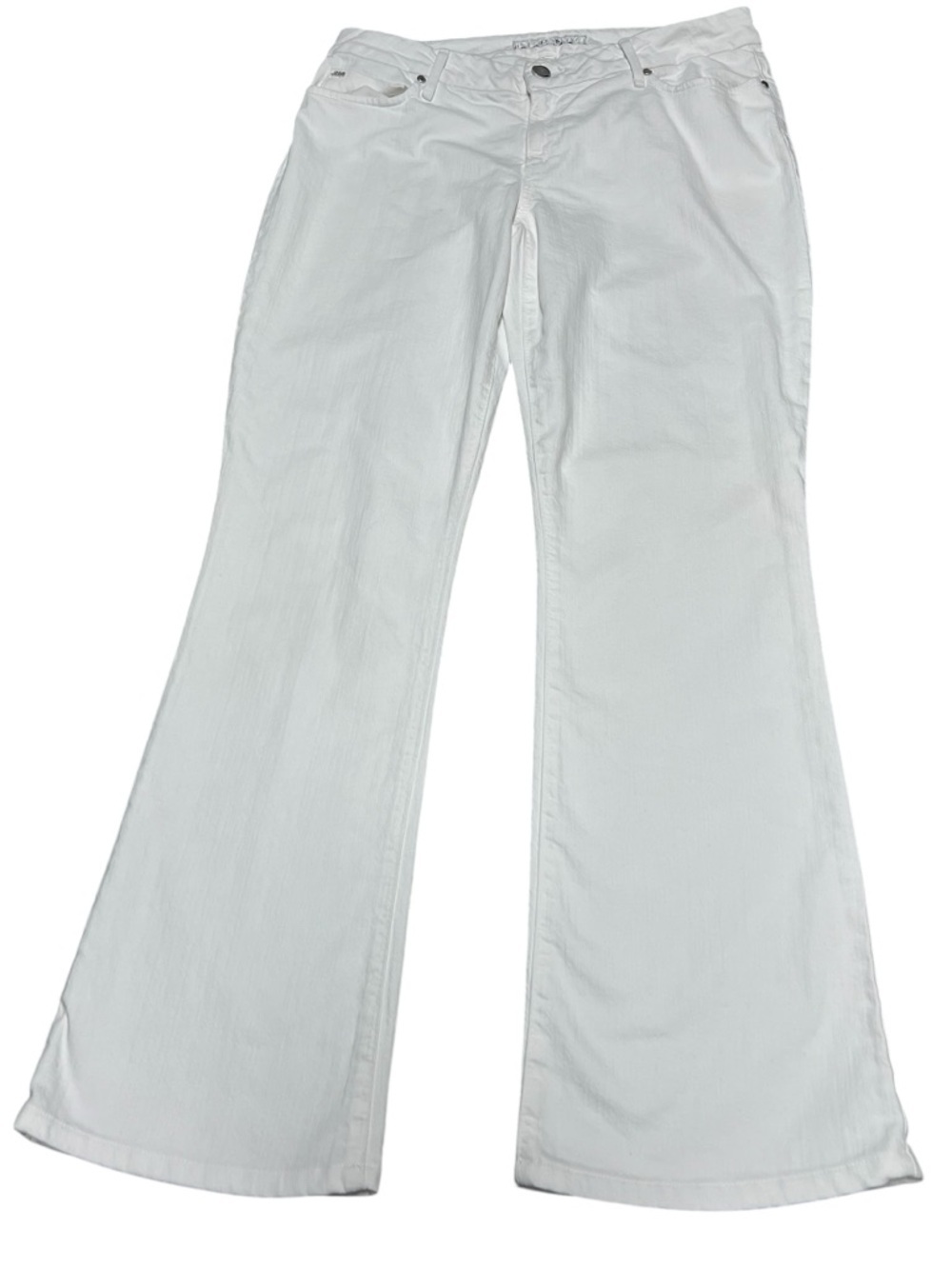 Joe’s Jeans Honey white lowrise bootcut jeans